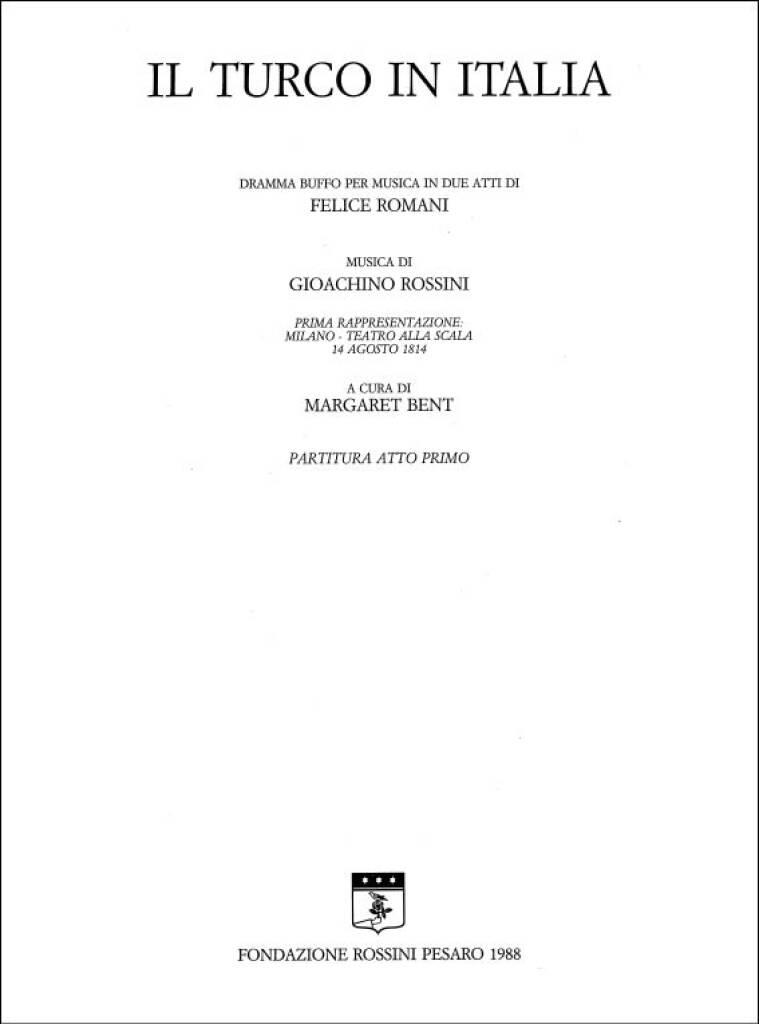 Il Turco In Italia