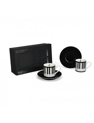 Espresso cup with saucer: keyboard (2 sets/0,11L) 