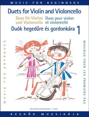 Duets for Violin and Violoncello for Beginners 1